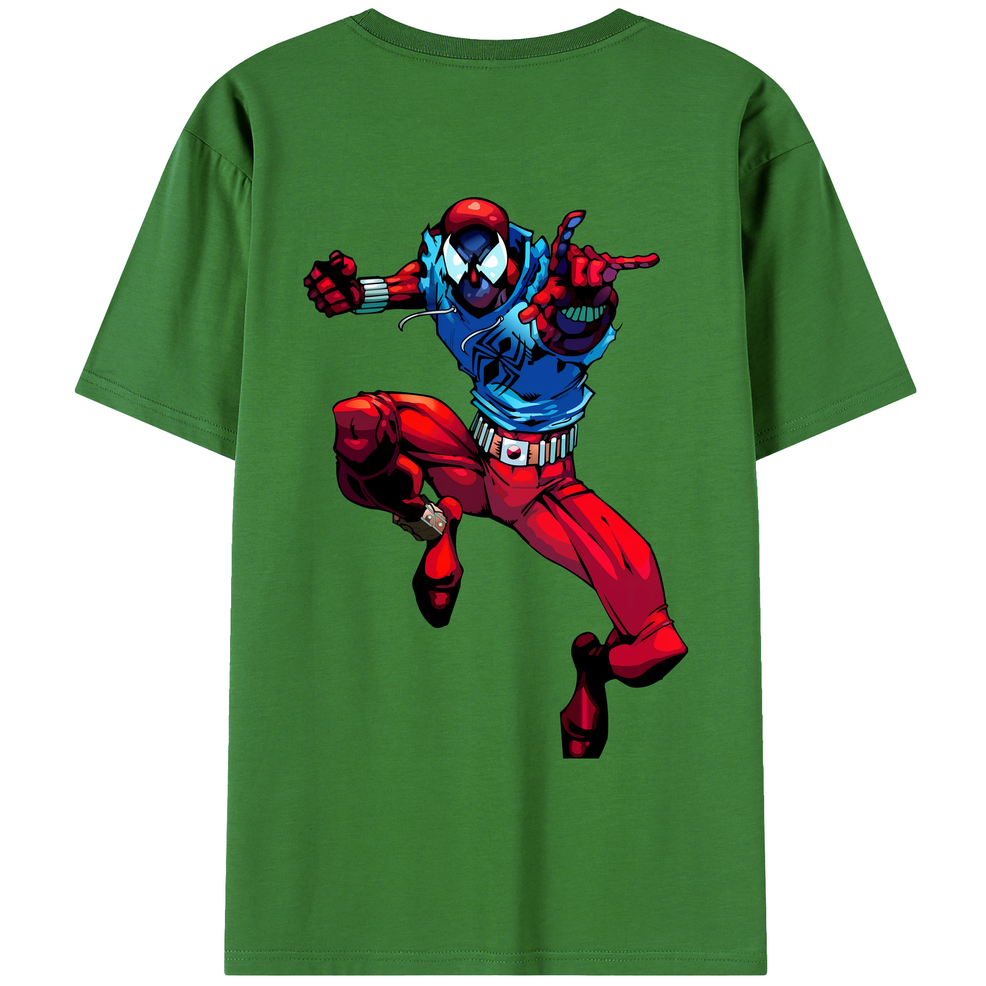 （画像用） Spider Man スパイダーマン レディース半袖Tシャツ(バックプリント)